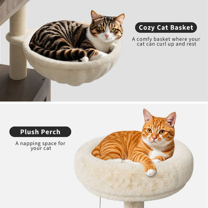 Kattenmeubel – Kattenbakkast – Klimhuisje – Kattenbakmeubel – Kattenkrabpaal – Ruimtebesparend Ontwerp – Duurzaam Spaanplaat