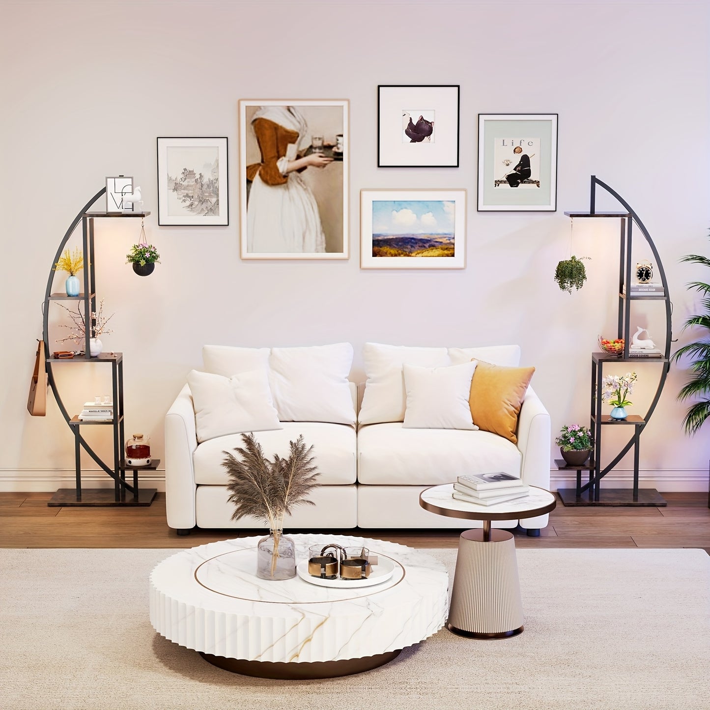 Plantenrek – Etagerek – Bloemplanken – Opbergrek – Stellingkast – 6-laags Metalen Rek – Stevig Met Brede Basis – Gemakkelijke Montage Zonder Gereedschap – Ruimtebesparend Design 160x50x30 cm