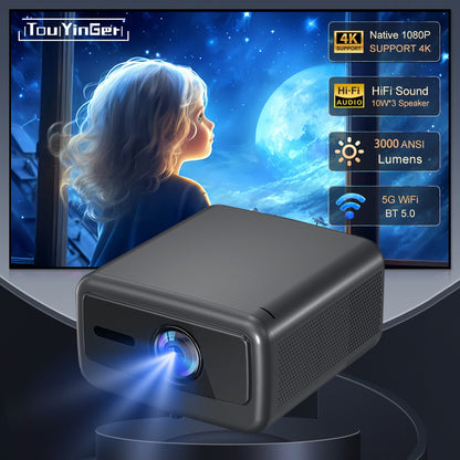 Beamer – Projector – Mini Beamer – Thuisbioscoop – Wifi Beamer – Native Full HD 1080p – 3000 ANSI Lumen Helderheid