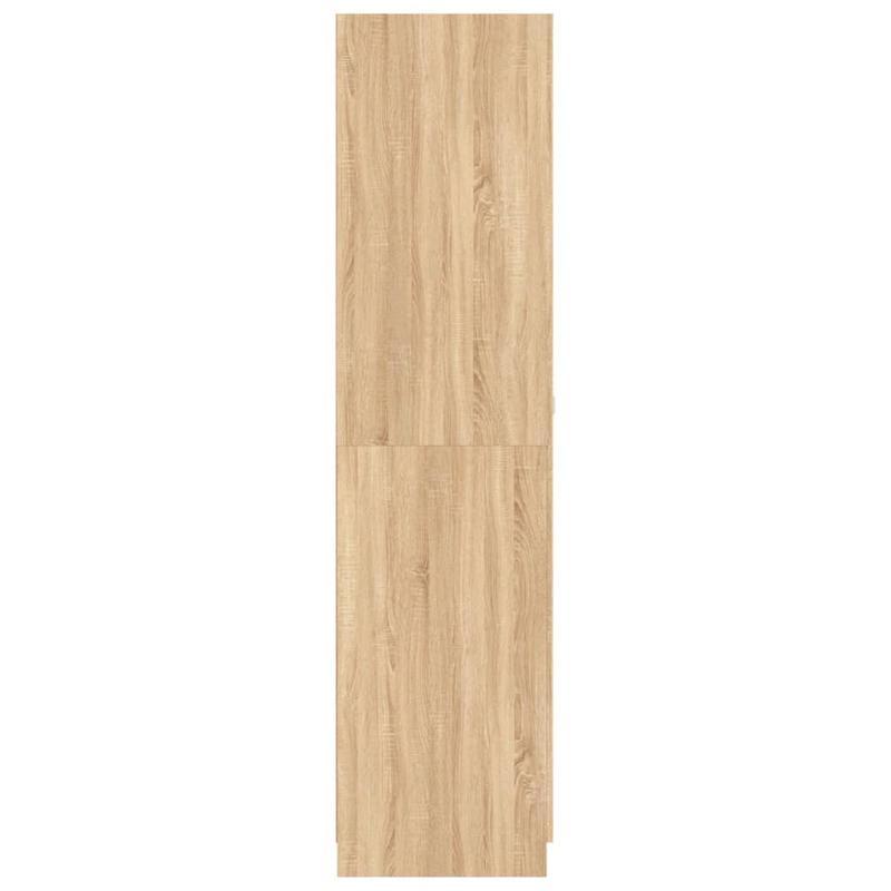 Staande Kledingkast – Kledingkast – Garderobekast – Opbergkast – Linnenkast – Modern Minimalistisch Design – Ruime Opbergruimte – Duurzaam Zacht Hout – Eenvoudige Montage – Variant Bruin