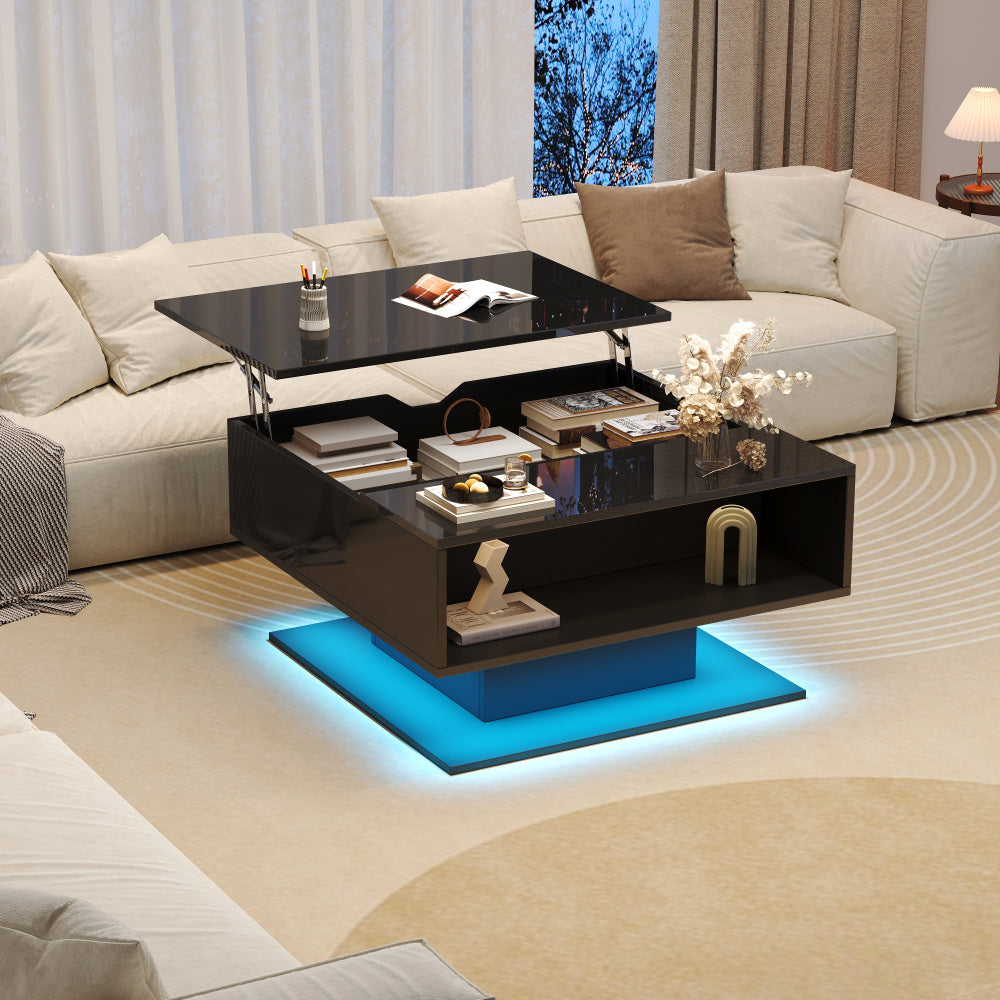 Moderne Haltafel – Ingangstafel – Gangtafel – Bijzettafel – Opbergtafel – Zwart Metalen Frame – Wit MDF Tafelblad – 2 Lades – Verstelbare Voetpaden