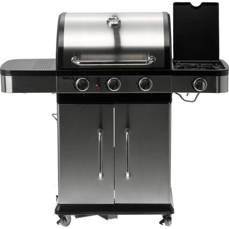 GAS GRILL 3+1, STAINLESS STEEL 11.2KW - YG-20018 - QUORE