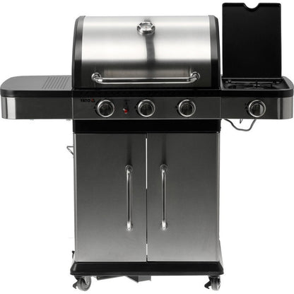 GAS GRILL 3+1, STAINLESS STEEL 11.2KW - YG-20018 - QUORE