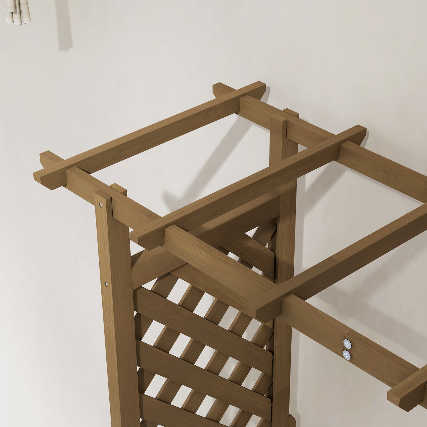 Plantenbak – Bloembak – Bloempot – Kweekbak – Tuinbak – Houten plantenbak op poten met boog en trellis – Groot formaat 112x41x180 cm – Voorbehandeld vurenhout met optimale waterafvoer