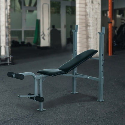 Bankdrukbank – Halterbank – Fitnessbank – Trainingsbank – Workout Bank – Verstelbaar – Leg Curl Ondersteuning – Stabiel Epoxy Stalen Frame