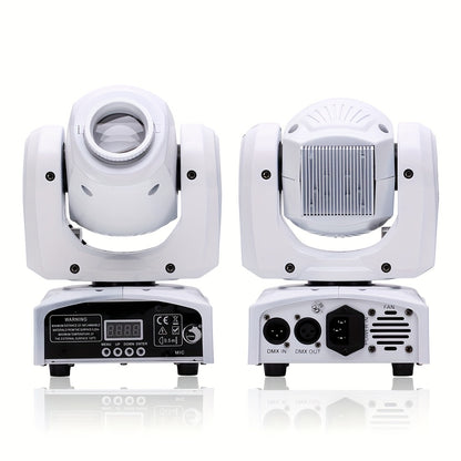 Movinghead Verlichting – LED Moving Head – DJ Licht – Disco Spot – Podiumverlichting – 2x120W RGBW LED – 8 Gobo Patronen – DMX Besturing – Draaibare Kop 540° X-as