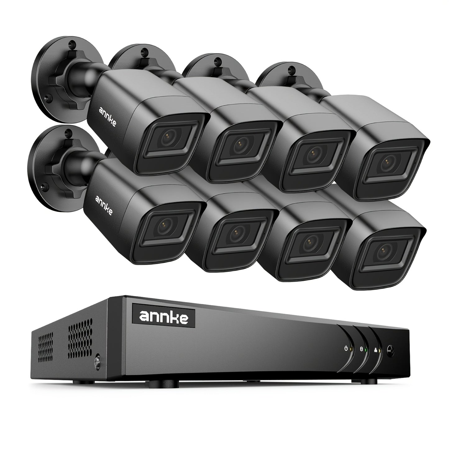 Bewakingscamera Set – Beveiligingscamera Set – Camerabewaking – IP Camera – CCTV – 4 Camera’s – Netstroom Aansluiting – Geschikt Voor Binnen & Buiten