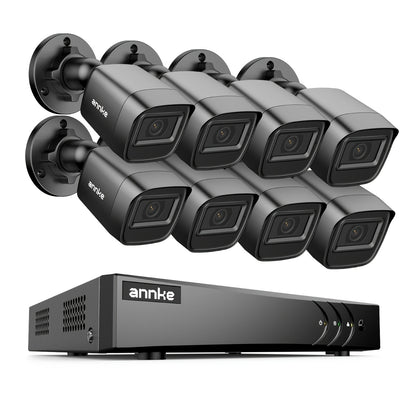 Bewakingscamera Set – Beveiligingscamera Set – Camerabewaking – IP Camera – CCTV – 4 Camera’s – Netstroom Aansluiting – Geschikt Voor Binnen & Buiten