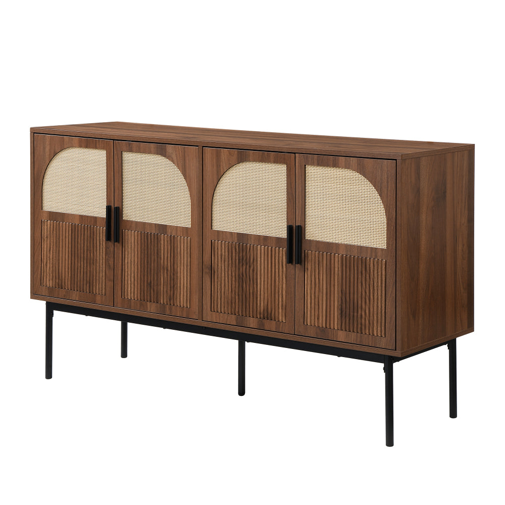 Dressoir – Sideboard – Buffetkast – Opbergkast – Wandkast – Minimalistisch Design – Duurzaam Niet-Houten Materiaal – 140 cm Breed – Eenvoudige Montage – Neutrale Kleur