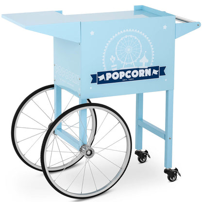 Popcornmachine – Popcornmaker – Popcornkar – Popcornmachinekar – Popcorn trolley – Retro Design – Stalen Frame Met Opbergruimte – Werkblad 51 x 37 cm