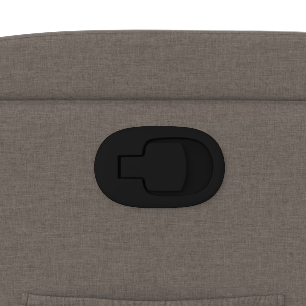 Elektrische Relaxfauteuil – Elektrische Relaxstoel – Elektrische Loungestoel – Elektrische Stoel – Elektrische Zetel – Taupe – 135° Kantelbaar – Bekerhouders & Zijvak