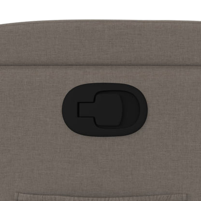 Elektrische Relaxfauteuil – Elektrische Relaxstoel – Elektrische Loungestoel – Elektrische Stoel – Elektrische Zetel – Taupe – 135° Kantelbaar – Bekerhouders & Zijvak