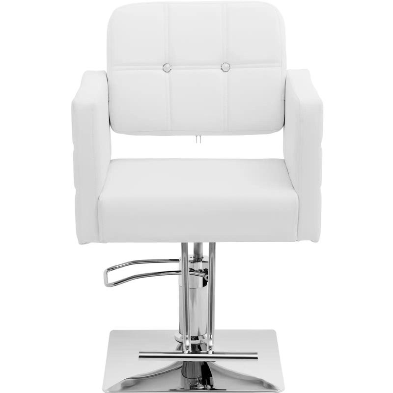 Barber Cosmetic Chair with Footrest Physa COTTAM - White - QUORE