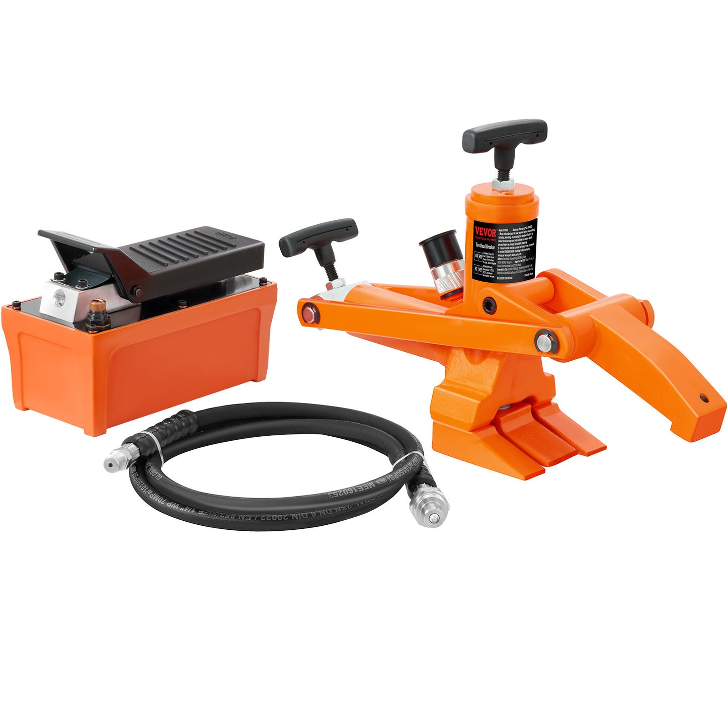 Hydraulische Bead Breaker – Bandenbreker – Tire Bead Tool – Velgverwijderaar – Bandenlosser – 10.000 PSI Kracht – Duurzaam Q235B Staal – Oranje
