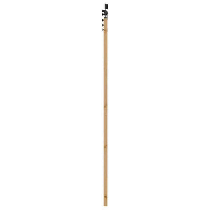 Schuifdeur – Schuifdeursysteem – Roomdivider – Binnendeur – Deurpaneel – Ruimtebesparend – Houtlook Bruin – Metaal Frame – 86x211 cm – Eenvoudige Montage