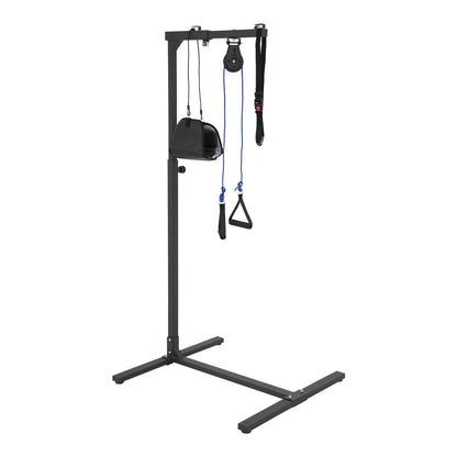 Steunbeugel Staande Hulp – Staande Steun – Opstaan Beugel – Verstelbare Handgreep – Mobiliteitshulp Zwart – Verstelbaar 130-175 cm – Stabiel Stalen Frame