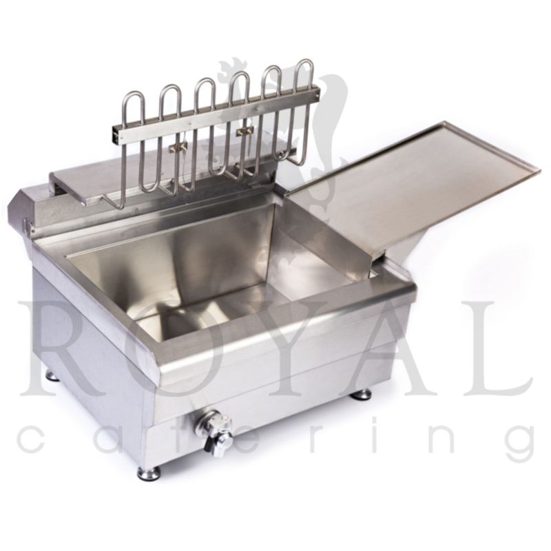 Friteuse – Frituurpan – Oliebollenmachine – Visfriteuse – Dubbele Mand – 24 Liter Inhoud – Roestvrij Staal – Temperatuurregeling