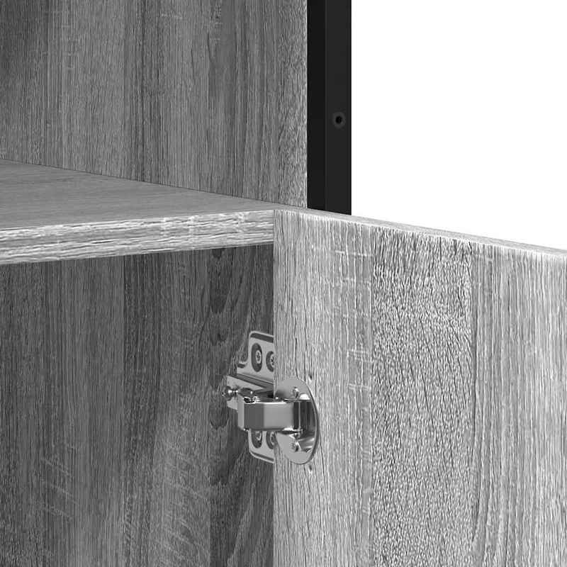 Sideboard 100x35x76cm edited wood gray sonoma oak-colored Practical and removable