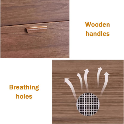Schoenenkastje – Schoenenkast – Schoenenopbergkast – Schoenenrek – Schoenenbankje – Modern Design – Voor 15 Paar Schoenen – Hout Kunststof – Front Drop