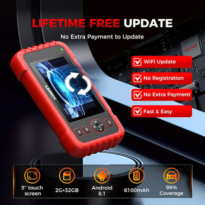 OBD2 Scanner – Diagnoseapparaat – Auto Uitlezer – Foutcode Lezer – Uitleesapparaat – Draadloos Wi-Fi – SAS en Gaspedaal Reset – Batterijtest Inclusief