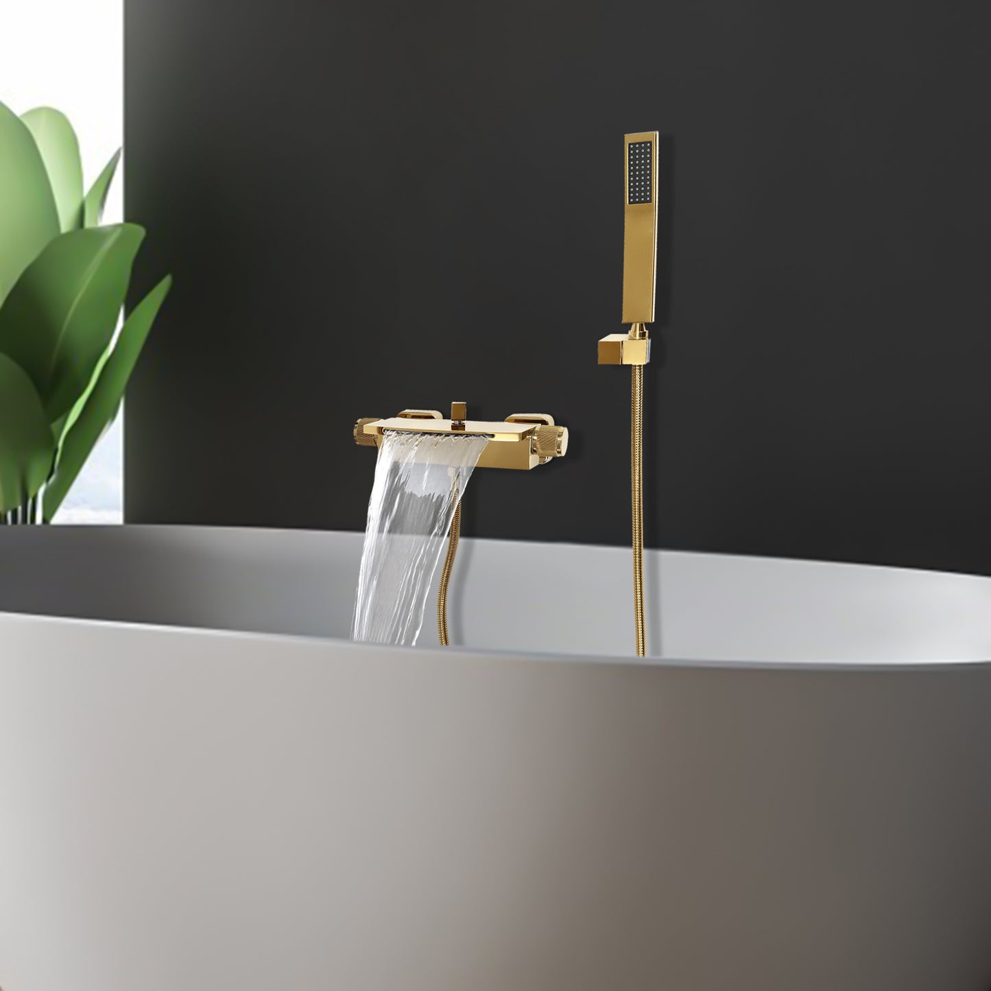 Sturdy and Durable Comfortable Shower Convenient to Use Rubber Ring Handheld Shower Holder Bathtub Faucet