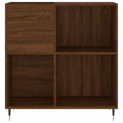 Platenspelerstandaard – Vinylmeubel – Platenkast – Audio Meubel – Bruin Eikenhout – Stevig Multiplex – 84,5x38x89 cm