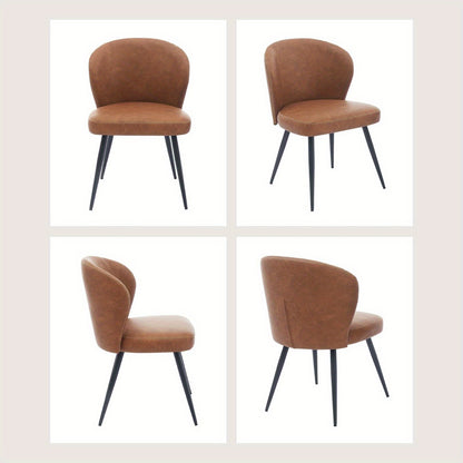 Eetkamerstoelen – Stoelen – Zitkamerstoelen – Keukenstoelen – Design Stoelen – Set Van 2 – Memory Foam Zitting – Kunstleren Bekleding
