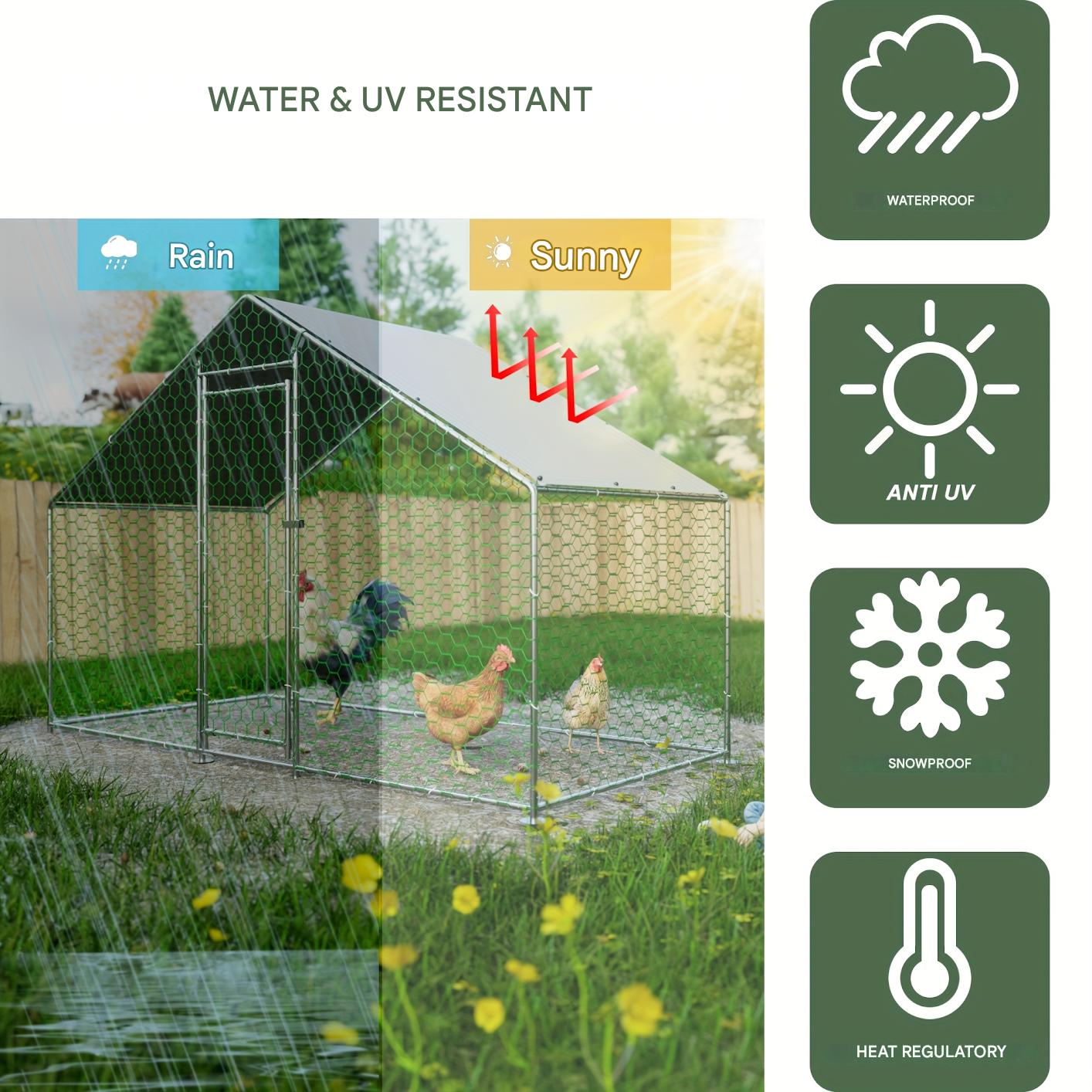 Dierenren – Kippenren – Konijnenren – Buitenren – Vrije Uitloop – Stevig Metaal – 3x1,5x2 Meter – Zonder Elektriciteit