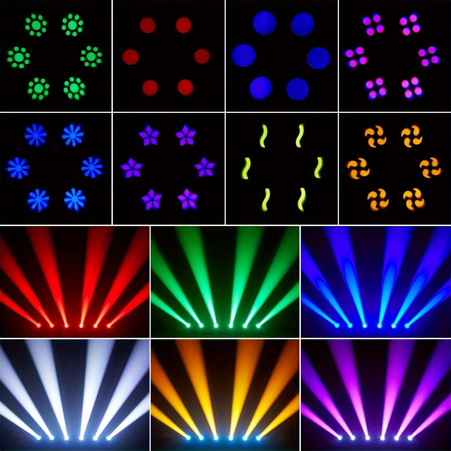 150W LED Moving Head – Effectlamp – Podiumverlichting – Lichtshow Lamp – Theaterlicht – 16 Prisma's – DMX 512 Bedienbaar