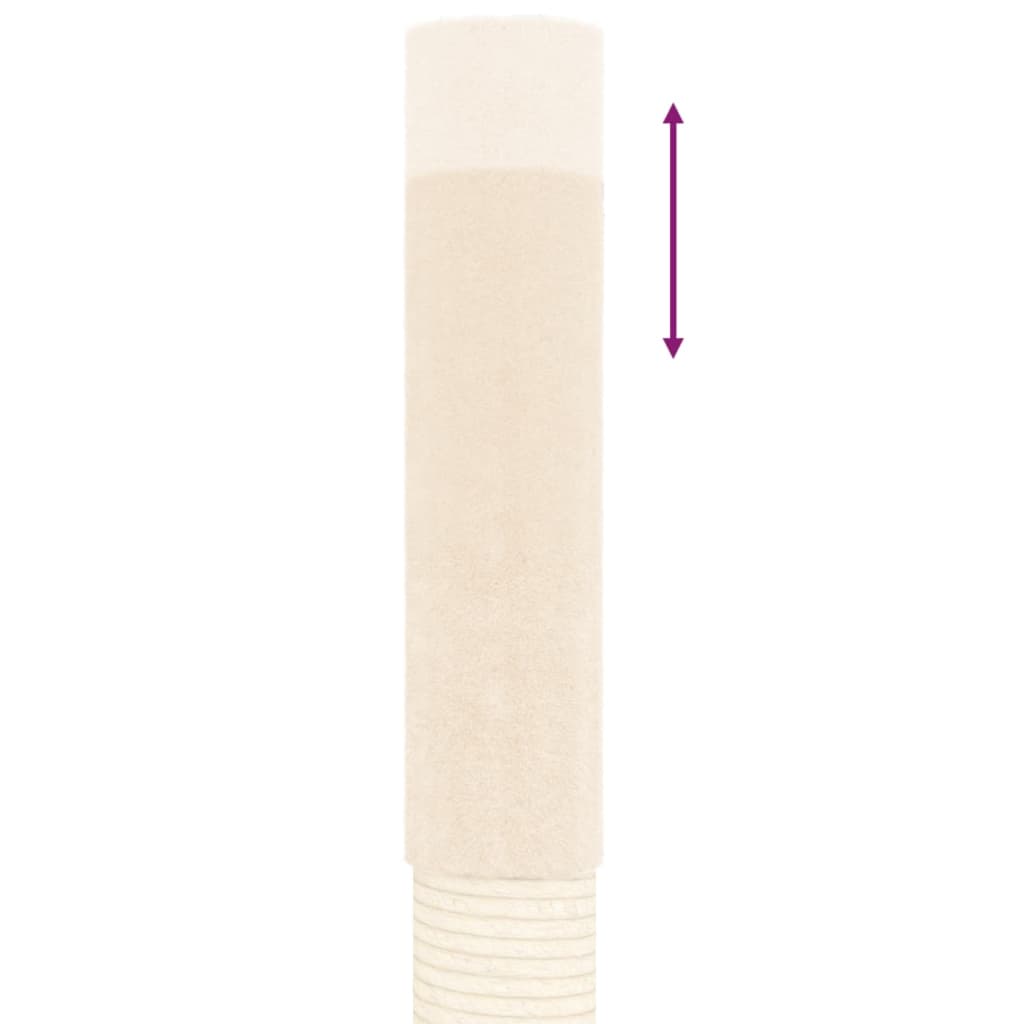 Kattentoren – Krabpaal – Kattenmeubel – Kattenhuis – Speelboom – Verstelbare Hoogte – Zacht Pluche – Natuurlijke Sisal