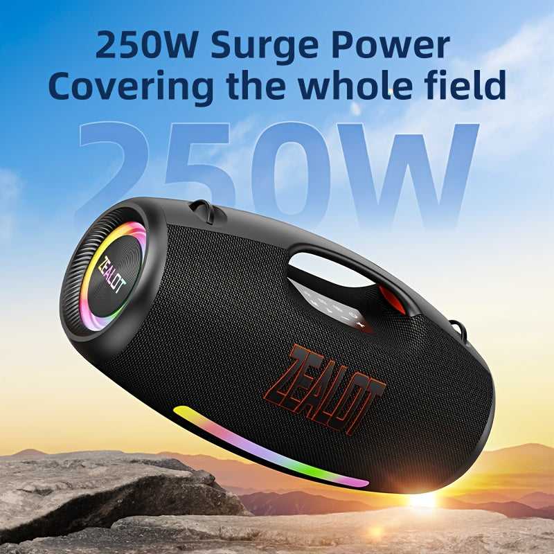 Draadloze Speaker – Bluetooth Speaker – Draagbare Speaker – Outdoor Speaker – Subwoofer – 250W Vermogen – 48000mAh Batterijduur