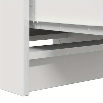 Dressoir – Kast – Opbergmeubel – Ladekast – Sideboard – Wit – Compact 37,5x35x99 cm – Hoogwaardige Hout & Kunstplaat