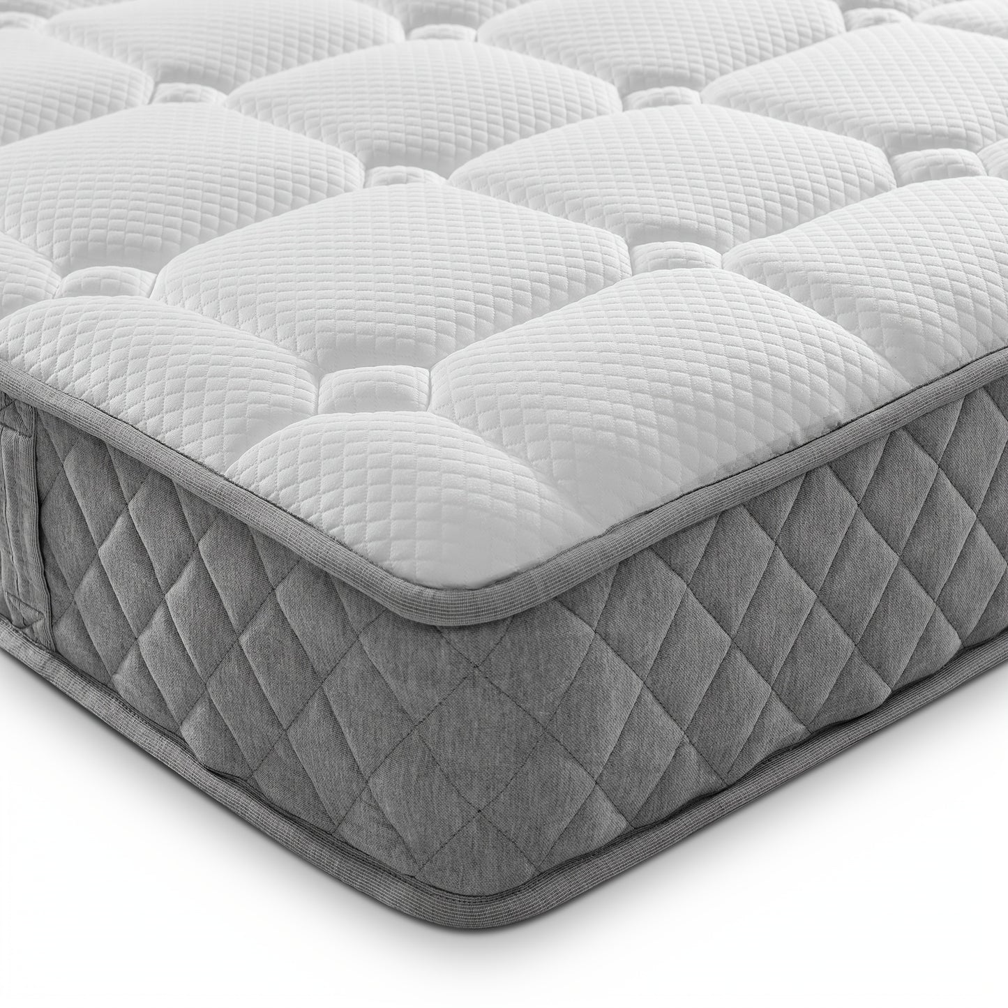 Orthopedic Cold Foam Mattress 90x200cm, Mattress with 7-zone Pocket Spring Core, Firmness Level H3 (medium Firm), 20cm High, 4 Handles + Vacuum Packaging, Extra Firm Mattress, Queen Size Mattress Plush, Plush Mattress, Hard M