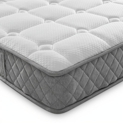 Orthopedic Cold Foam Mattress 90x200cm, Mattress with 7-zone Pocket Spring Core, Firmness Level H3 (medium Firm), 20cm High, 4 Handles + Vacuum Packaging, Extra Firm Mattress, Queen Size Mattress Plush, Plush Mattress, Hard M