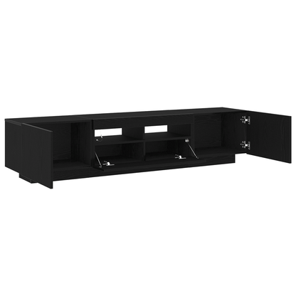 TV-meubel – Tv-kast – Media meubel – TV-standaard – Entertainmentkast – Noir – Strak en duurzaam composietmateriaal – Compact 120 cm breed