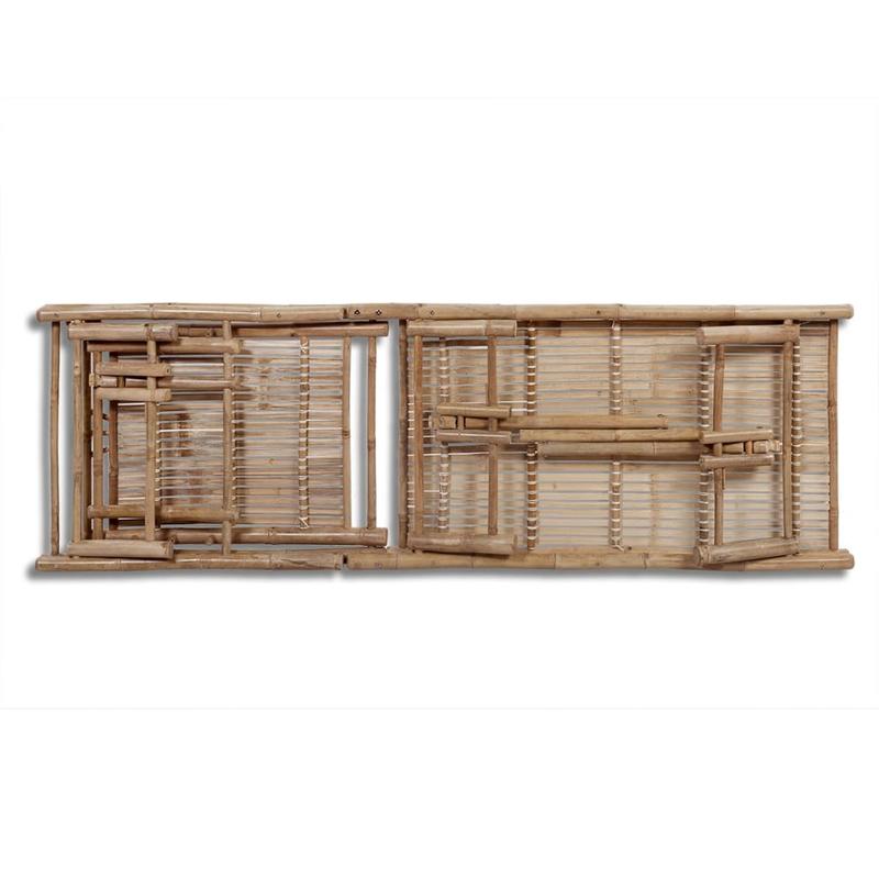 Bamboe Ligbed – Tuinbed – Ligstoel – Zonnenbed – Verstelbaar Rugdeel – Ergonomisch Ontwerp – Duurzaam Bamboe