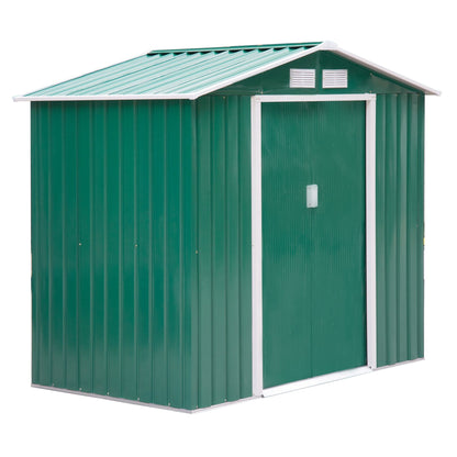 Tuinhuisje – Tuinschuur – Gereedschapsschuur – Tuinkast – Berging – Gegalvaniseerd Staal – 2,42 m² Opbergruimte – Dubbele Deuren met Hangslot