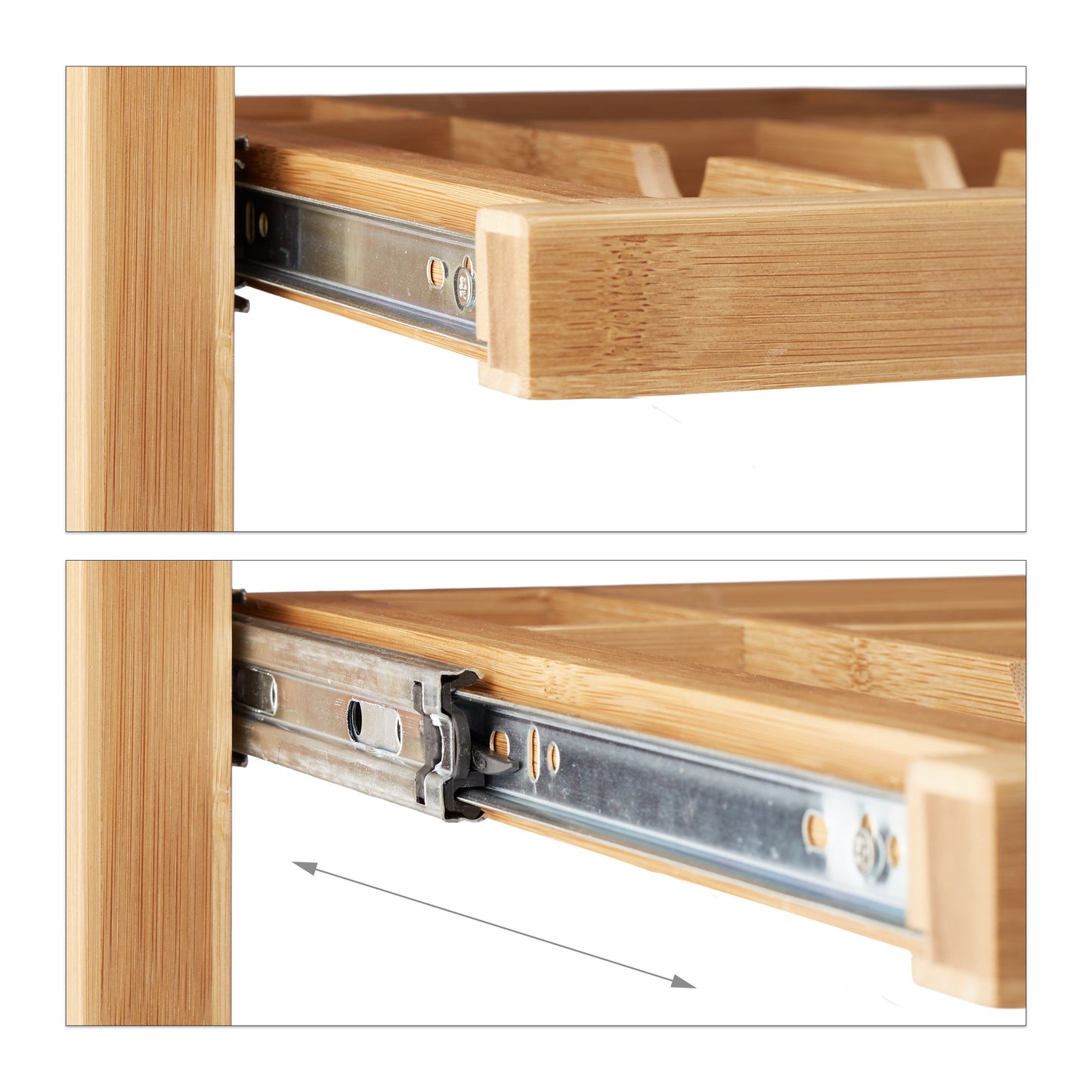 Computer Desk in Natural - (W)106.5 x (H)76.5 x (D)55.5cm