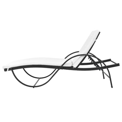 Lounge Set – Tuinligstoel – Buitenmeubel – Lounge Stoel – PE-Rattan – Gepoedercoat Staal – Afneembare Kussens