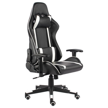 Gamingstoel – Gamestoel – Gaming Chair – Bureaustoel – Game Stoel – Hoge Rugleuning – Verstelbare Zithoogte – Wit Zonder Voetensteun
