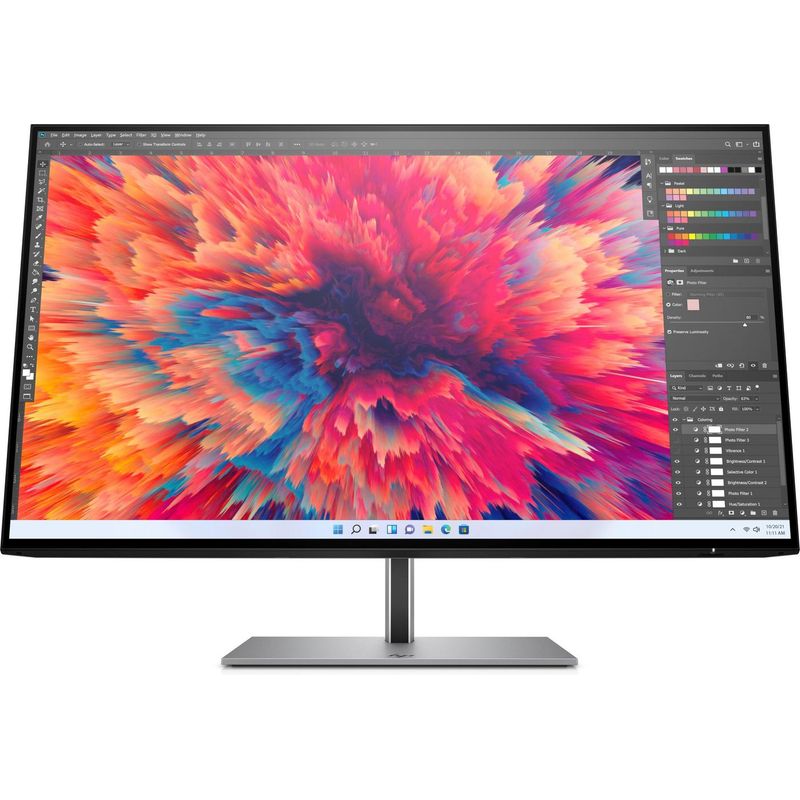 Computer Monitor – Beeldscherm – Display – Scherm – LCD – 23,8 Inch – Quad HD 2560x1440 Pixels – Zilverkleurig