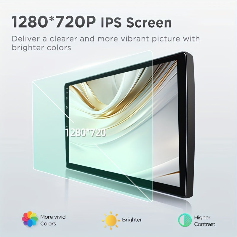 10 Inch Touchscreen Auto Radio – Multimedia Speler – Navigatiesysteem – CarPlay Radio – Android Auto – WiFi Draadloos – 4GB RAM 64GB Opslag – IPS Scherm 1280x720 Resolutie