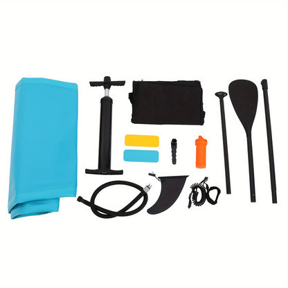Opblaasbaar Stand-Up Paddleboard – SUP Board – Paddle Surfboard – Watersportboard – Yoga Board – Blauw – Draagvermogen 150 kg – Inclusief Aluminium Peddel