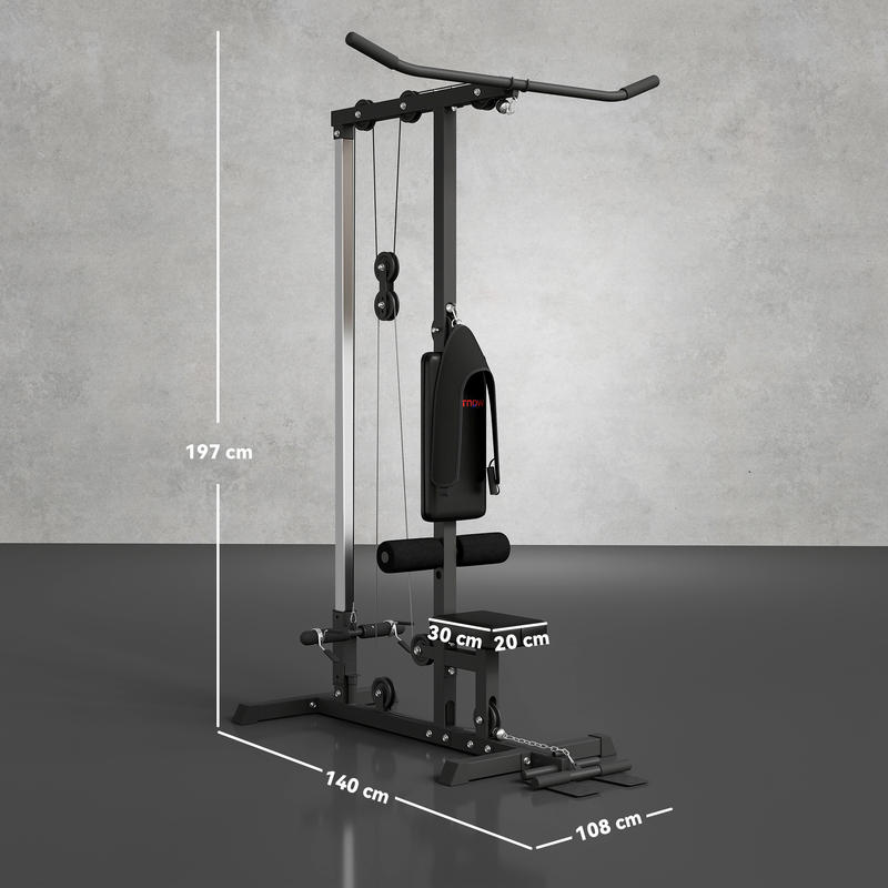 Roeimachine – Roeitrainer – Roeiapparaat – Fitnessapparaat – Hometrainer – Stalen Constructie – Instelbare Voetsteunen & Gevoerde Rugleuning – Full-Body Workout – Ruimtebesparend Zonder Elektronica
