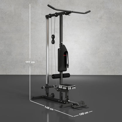 Roeimachine – Roeitrainer – Roeiapparaat – Fitnessapparaat – Hometrainer – Stalen Constructie – Instelbare Voetsteunen & Gevoerde Rugleuning – Full-Body Workout – Ruimtebesparend Zonder Elektronica