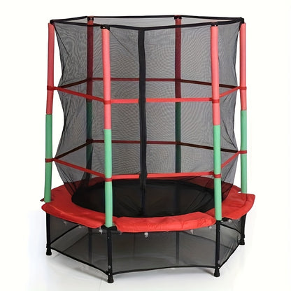 Fitness Trampoline – Mini Trampoline – Sporttrampoline – Rebounder – Hometrainer – 160 cm Diameter – Veiligheidsnet & Antislip Frame