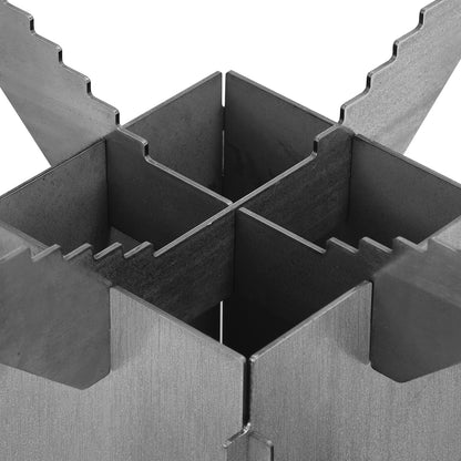 Rocket Stove – Buitenkachel – Outdoor Kachel – Barbecue Oven – Campingkachel – 3 mm Koolstofstaal – Ø 50 cm Grillplaat