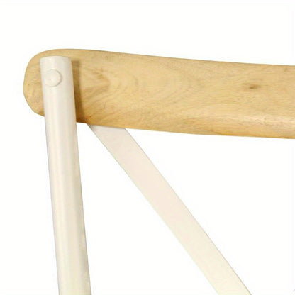 Eetkamerstoel – Stoel – Houten Stoel – Designstoel – Eettafelstoel – Set Van 4 – Ergonomisch Comfort – Witte Massief Houten Afwerking