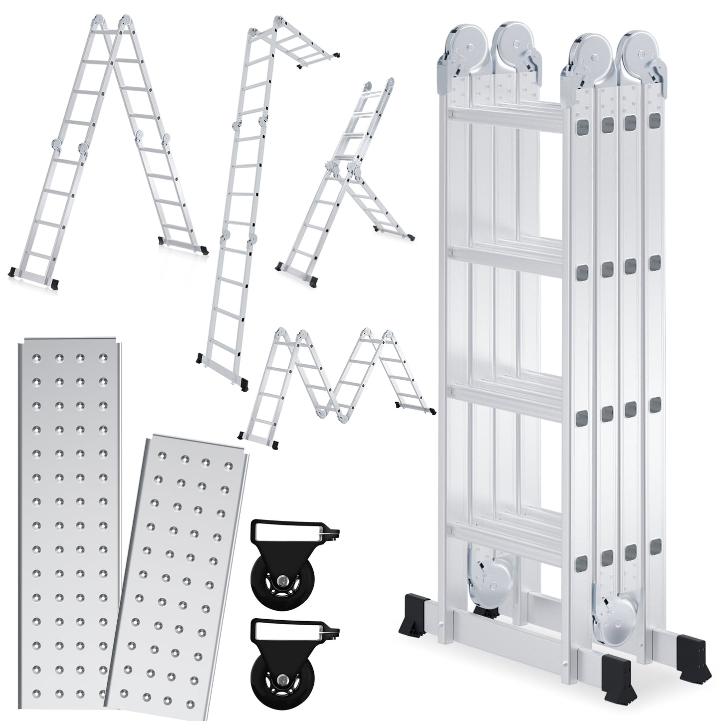 Schuifladder – Vouwladder – Telescoopladder – Reformladder – Aluminium Ladder – Veiligheidssloten – Anti-slip Voeten