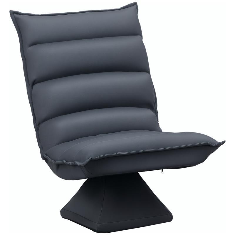 Relaxfauteuil – Relaxstoel – Ligstoel – Loungefauteuil – TV-stoel – Handmatig Verstelbaar – Ademend Stof – Brede Gebogen Rugleuning – Donkergrijs – 62x70x95 cm – Hoogwaardige Schuimvulling – Stevig Frame Met Metaal En Kunststof